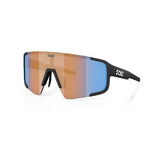 Lunettes BLIZ P003 SMALL Noir Matt Écran Coral/Orange Bleu Iridium