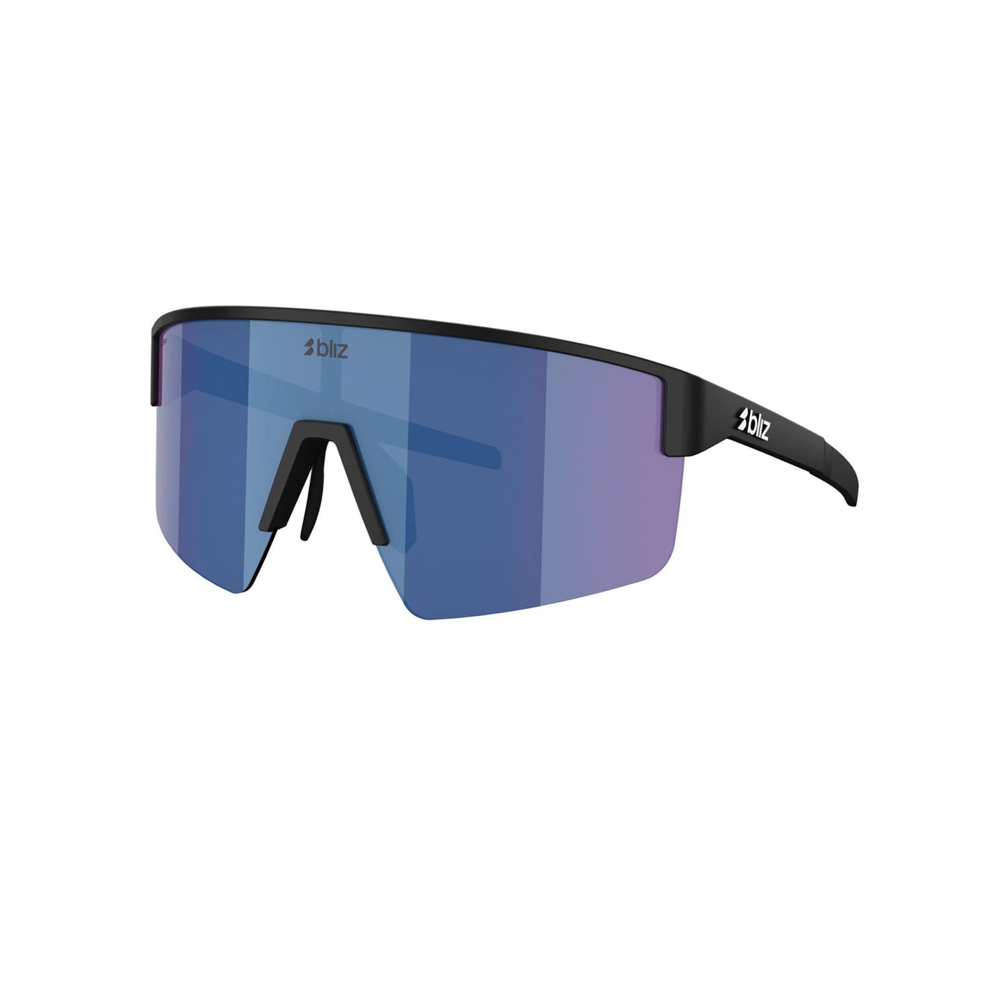 Lunettes BLIZ P004 Noir Matt Verre Blue Mirror
