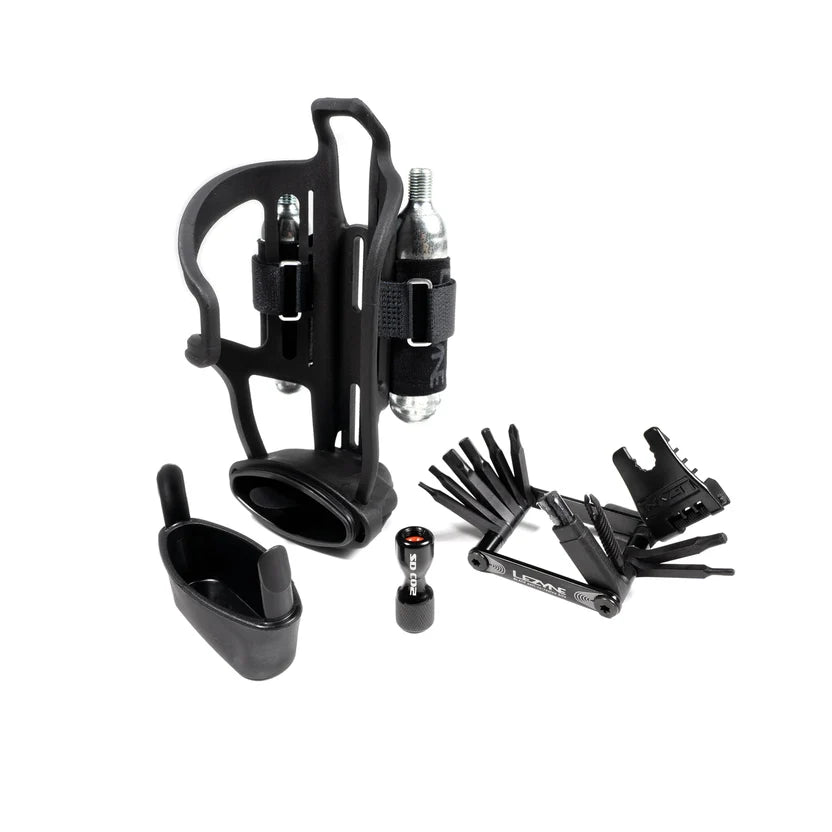 Porte-Bidon et Porte-Outils LEZYNE TUBELESS FLOW STORAGE Noir