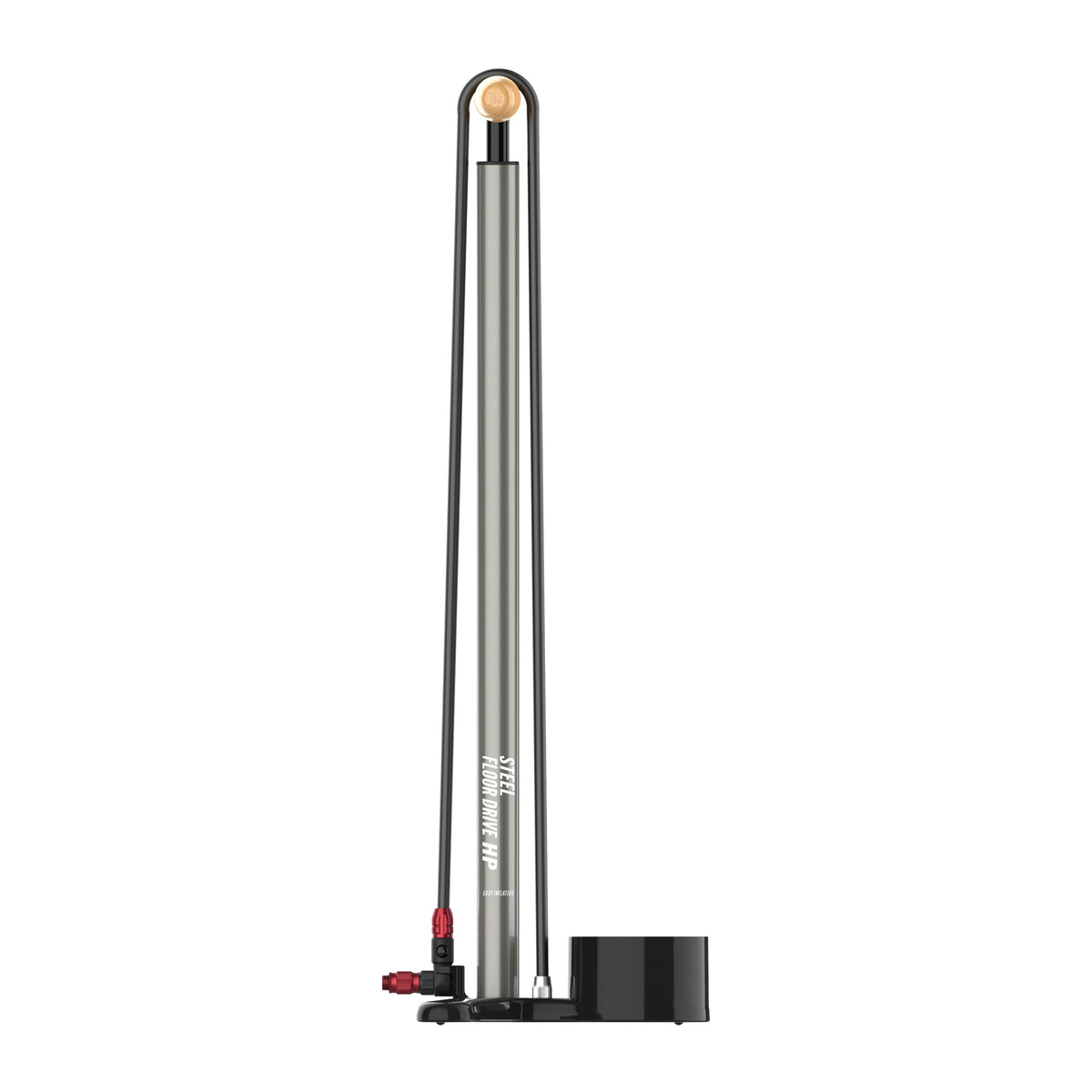 Pompe à Pied LEZYNE STEEL FLOOR DRIVE 3.5 Gris