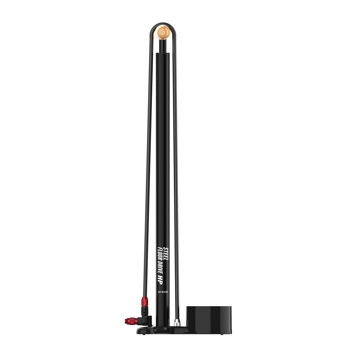 Pompe à Pied LEZYNE STEEL FLOOR DRIVE 3.5 Noir