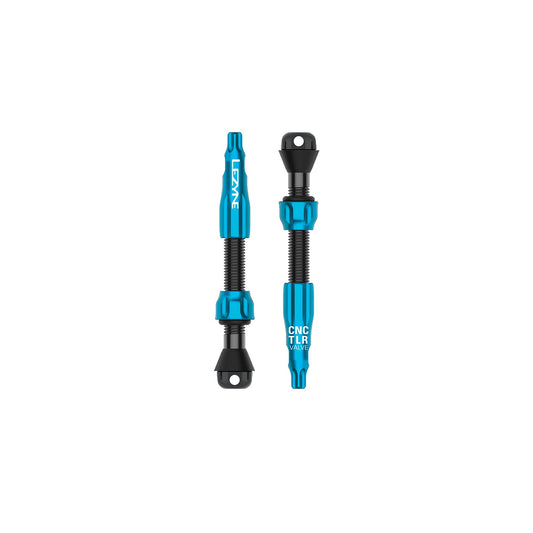 Lot de 2 Valves Tubeless LEZYNE CNC PRO 44mm Bleu
