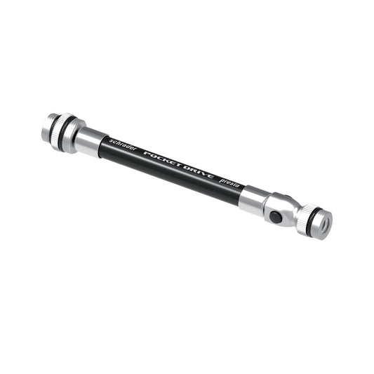 Durite de Rechange LEZYNE ABS Flex Presta/Schrader Pocket Drive Mini Noir/Argent