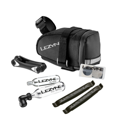 Sacoche de Selle LEZYNE Caddy Noir avec Kit CO2