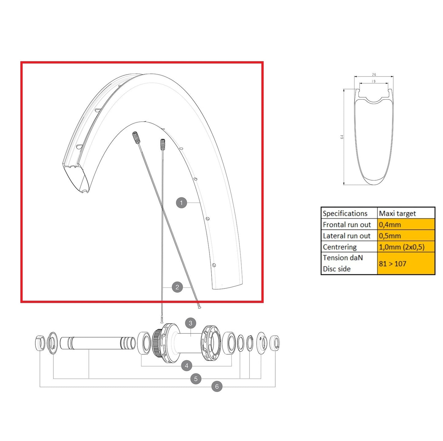 Kit Jantes Av/Ar MAVIC COSMIC SL 65 UD DISC
