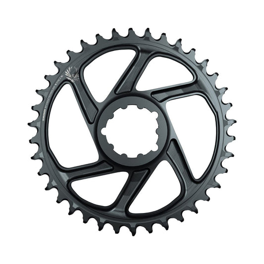 Plateau Mono SRAM EAGLE X-SYNC 2 BOOST 11/12V Boost Direct Mount Offset 3mm — vue du plateau sur fond blanc