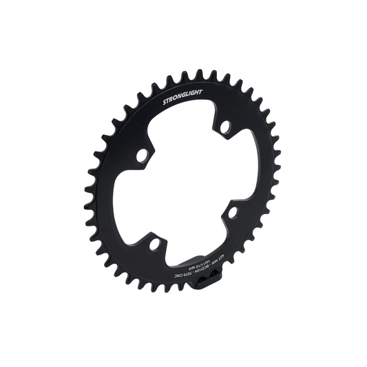 Plateau Mono 11/12V STRONGLIGHT 4 Trous 104mm Alu 7075