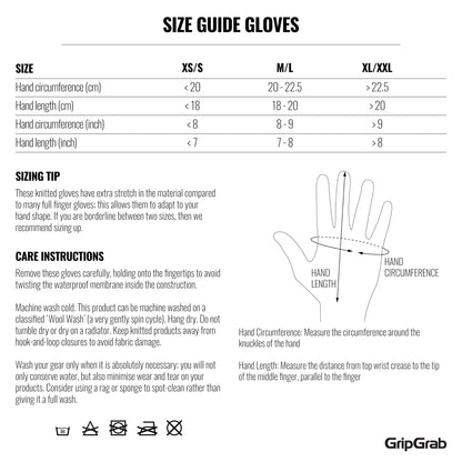 Gants Courts GRIPGRAB EXPLR RC MAX Noir