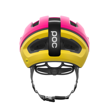 Casque Route POC OMNE AIR MIPS Logo Rose/Jaune
