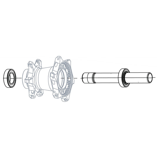 Axe de Roue Arrière ZIPP Cognition V1 Génération 2 #11.2018.056.000