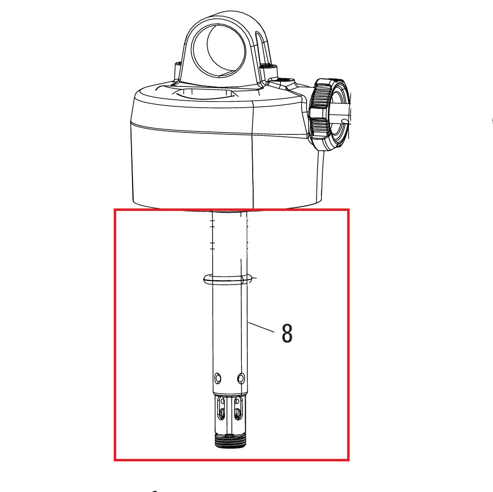 Tige d'Amortisseur ROCKSHOX 47.5-55mm pour DELUXE RT/RL (A1-A2)/RLR (A1-B1)/DELUXE ULTIMATE REMOTE (B2) #11.4118.068.550