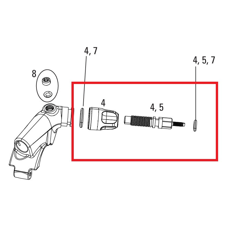 Kit Ajusteur de Commande ROCKSHOX XLOC FLOODGATE SPRINT/FULL SPRINT 2014-2016