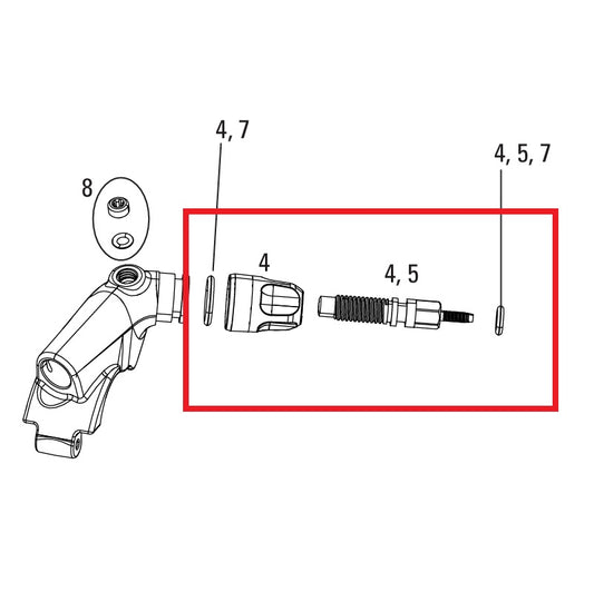 Kit Ajusteur de Commande ROCKSHOX XLOC FLOODGATE SPRINT/FULL SPRINT 2014-2016