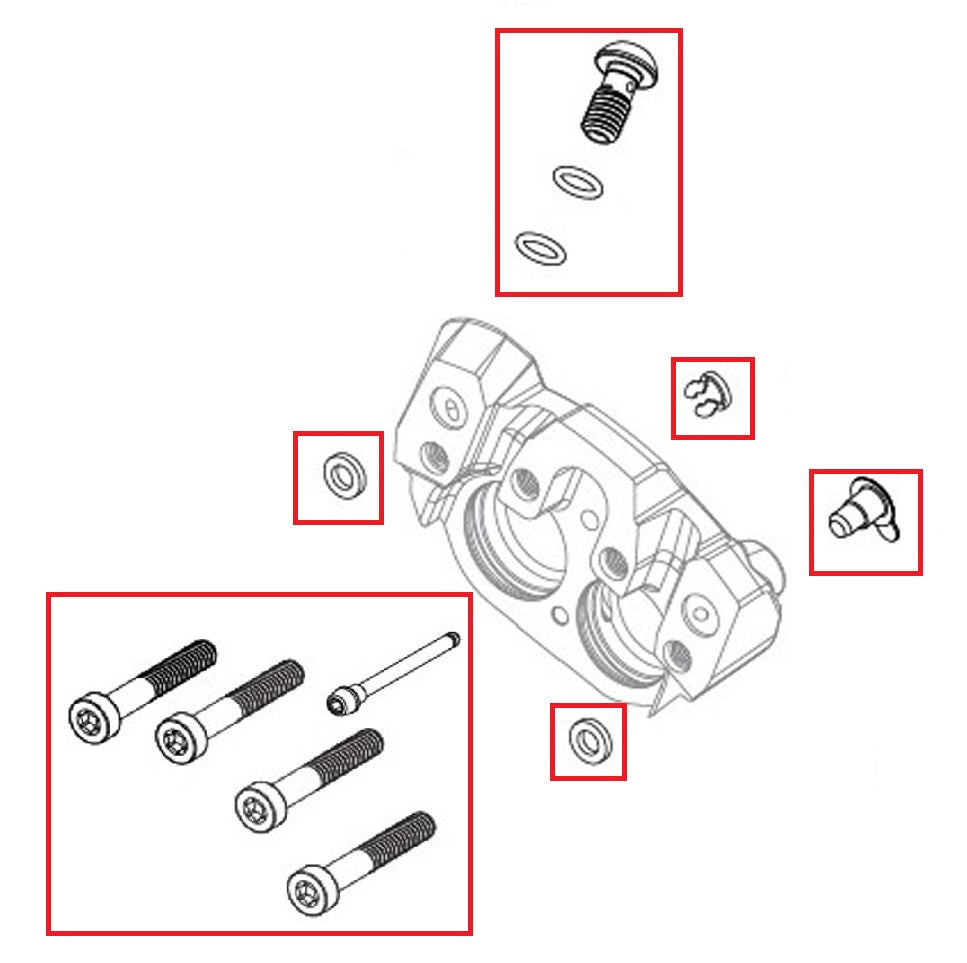 Kit Vis  Etrier de Frein SRAM SRAM MAVEN Ultimate/Silver/Bronze