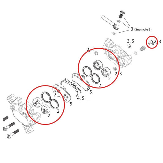 Kit de Pistons pour Etrier SRAM MAVEN Ultimate/Silver/Bronze