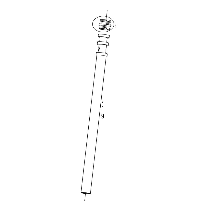 Piston Principal et Tige pour Tige de Selle ROCKSHOX REVERB A1-A2 420x100mm #11.6818.018.010