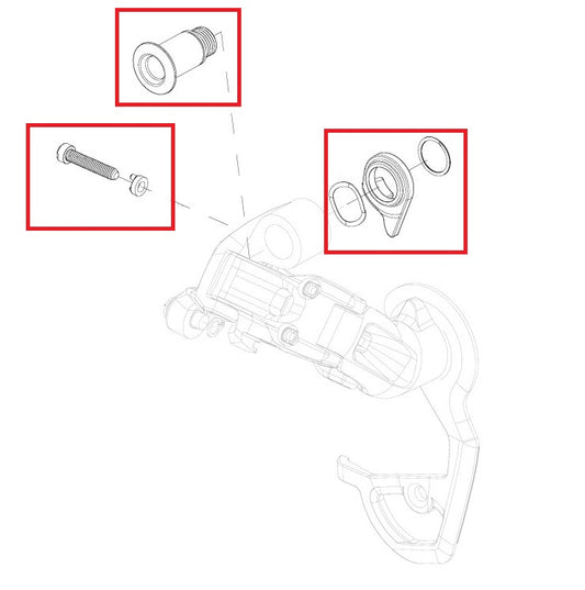 KIt Vis de Réglage et Fixation Dérailleur SRAM RED