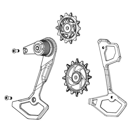 Chape de Dérailleur et Galets SRAM XX-SL T-TYPE EAGLE AXS