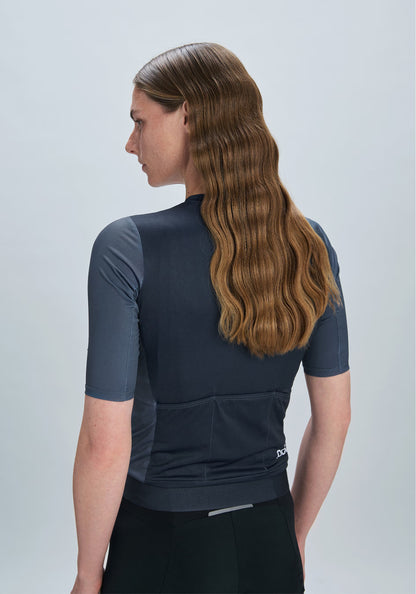 Maillot POC CADENCE Femme Manches Courtes Marine