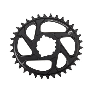 Plateau Mono SRAM EAGLE X-SYNC2 OVAL 12V Direct Mount Offset 6mm — vue du plateau sur fond blanc