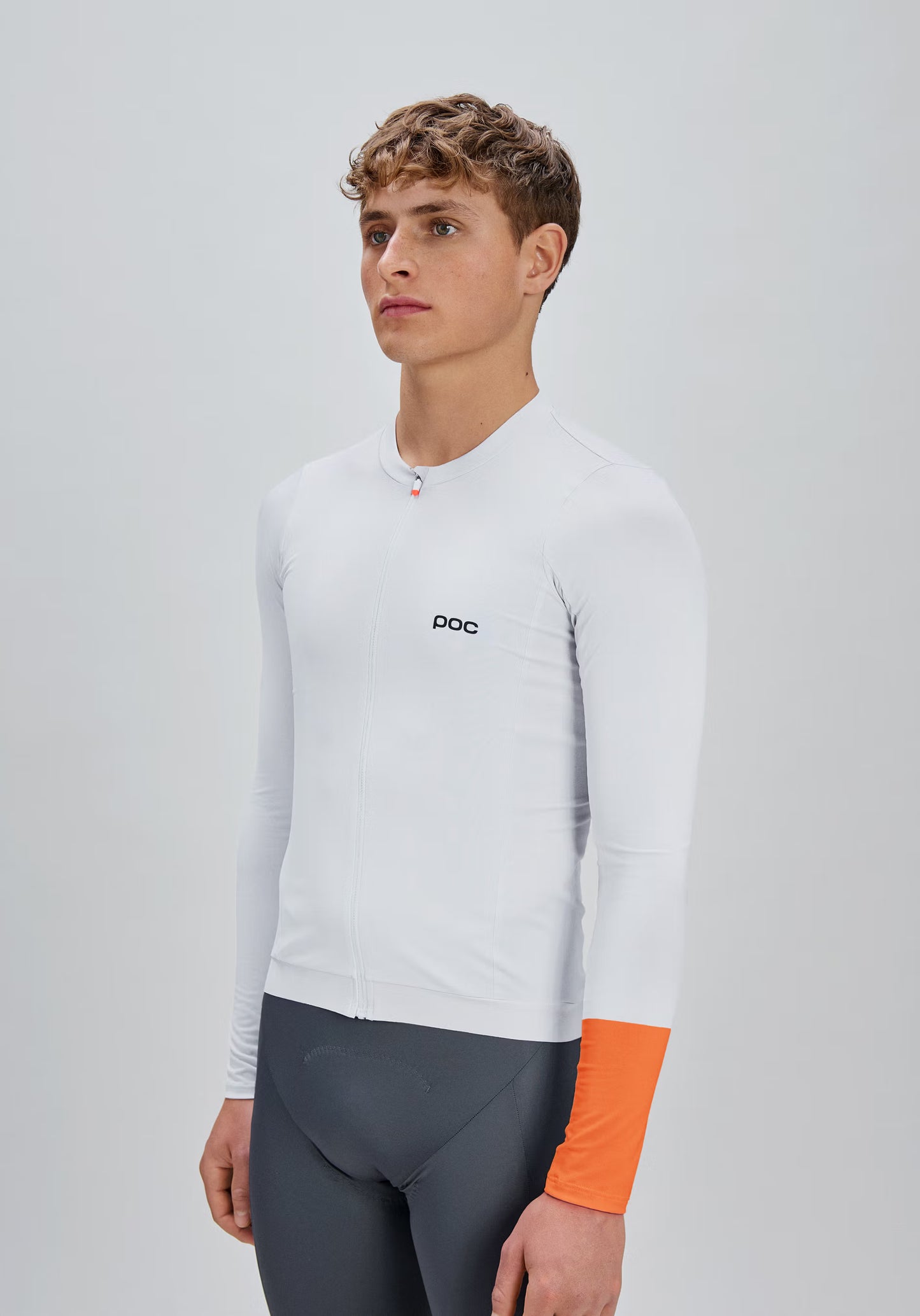 Maillot POC CADENCE Manches Longues Blanc