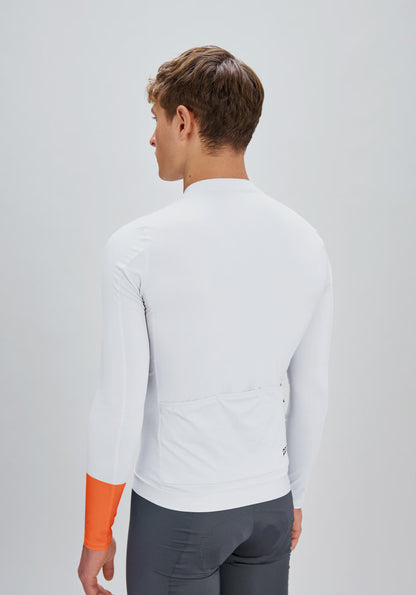 Maillot POC CADENCE Manches Longues Blanc