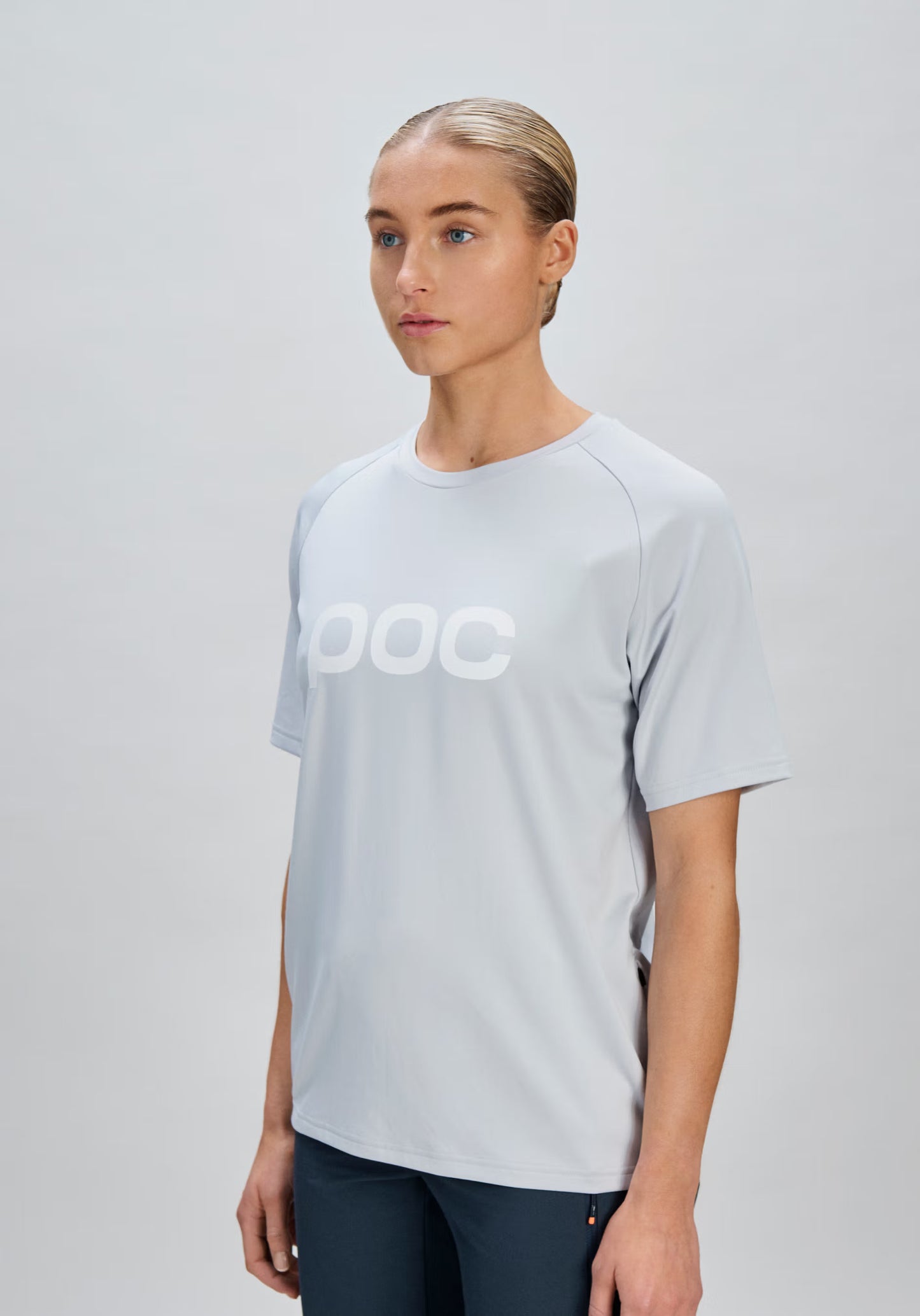 Maillot POC REFORM ENDURO Manches Courtes Femme Gris Clair