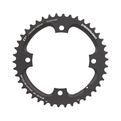 Plateau Extérieur STRONGLIGHT CT² Sram 10V 4 Trous 120mm — vue du plateau sur fond blanc