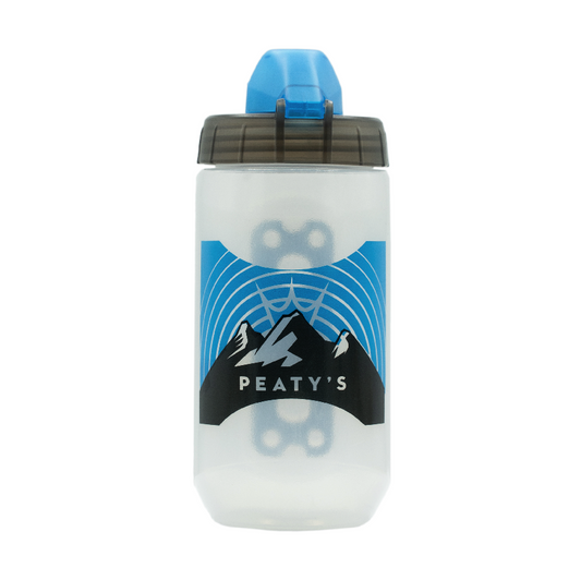 Kit Bidon et Porte-Bidon PEATY'S X FIDLOCK Sunrise (450ml) Transparent