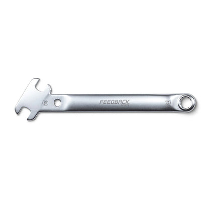 Clé à Pédale et Écrou 15mm FEEDBACK SPORTS Pedal Wrench Combo