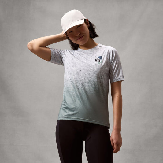 Maillot ENDURA SINGLETRACK PRINT Manches Courtes Femme Aero Blue