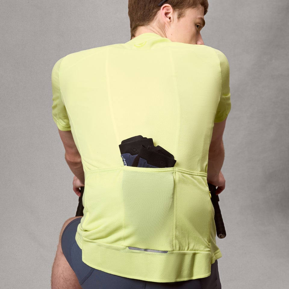 Maillot ENDURA LOOP ZIPPED Manches Courtes Oilseed