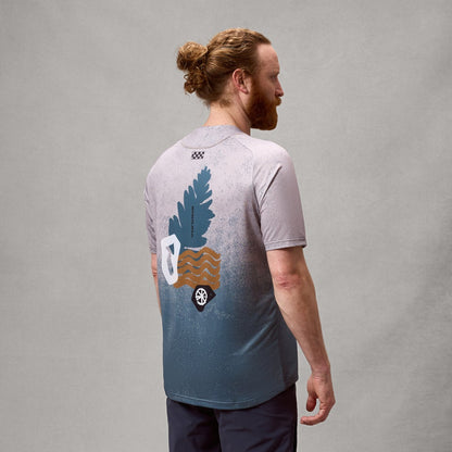 Maillot ENDURA SINGLETRACK PRINT Manches Courtes Titanium