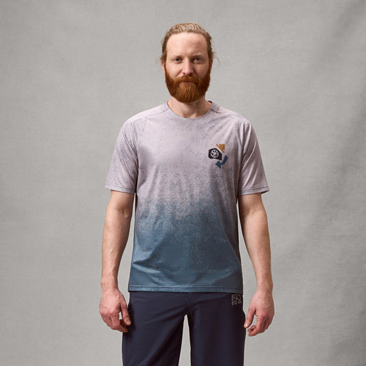 Maillot ENDURA SINGLETRACK PRINT Manches Courtes Titanium