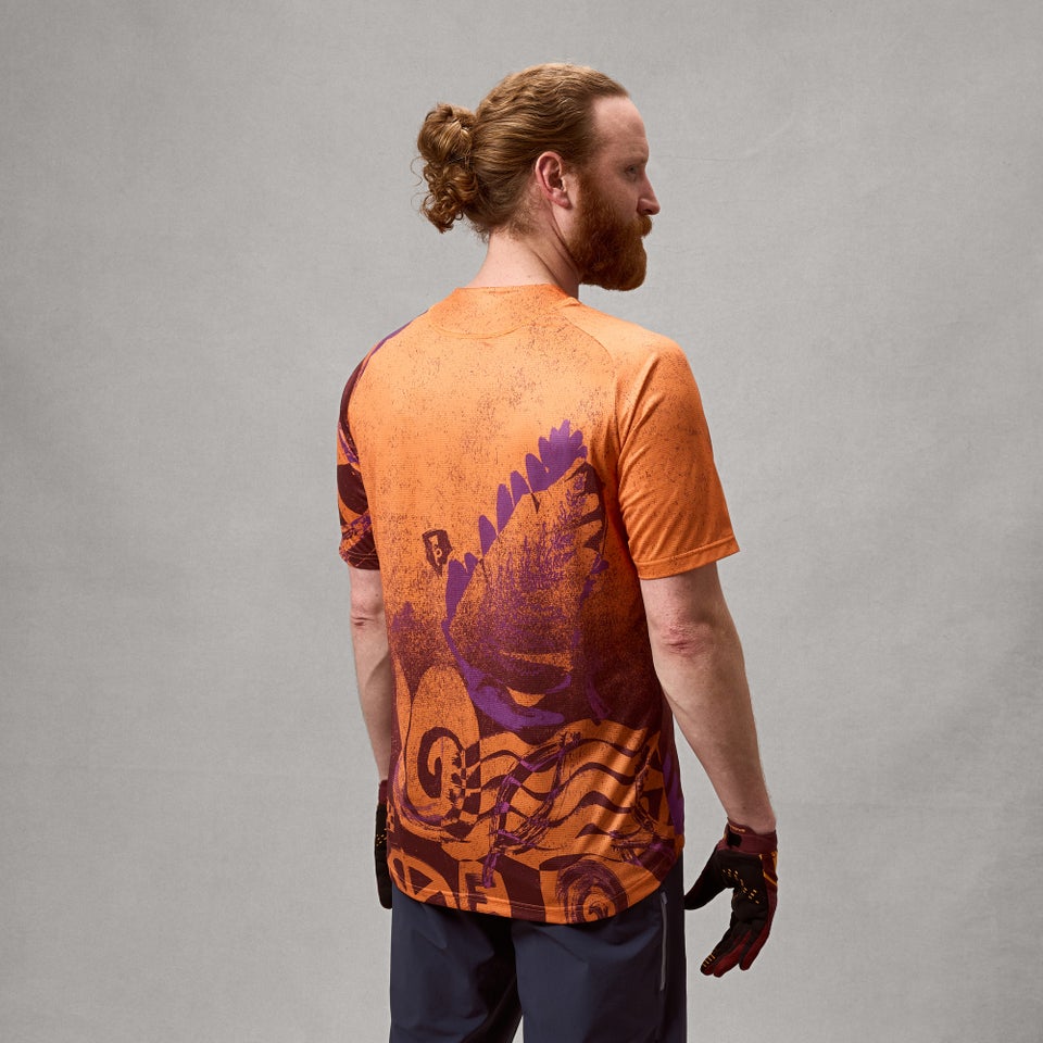 Maillot ENDURA SINGLETRACK PRINT Manches Courtes End Orange