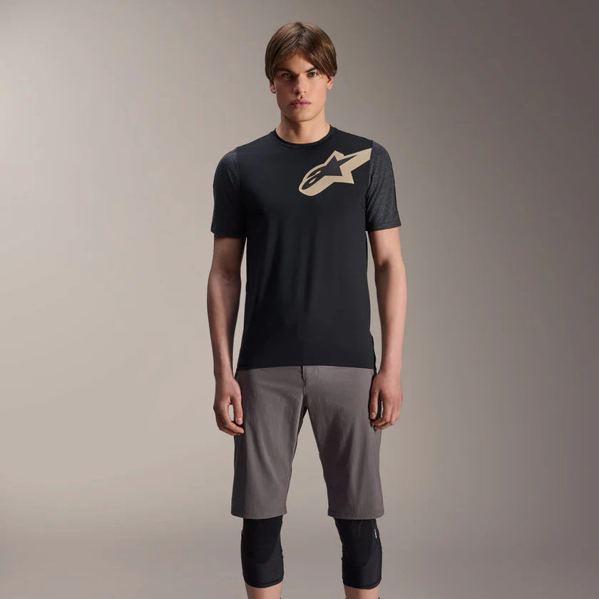 Maillot ALPINESTARS A-DURA LIPAN Manches Courtes Noir