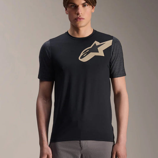 Maillot ALPINESTARS A-DURA LIPAN Manches Courtes Noir