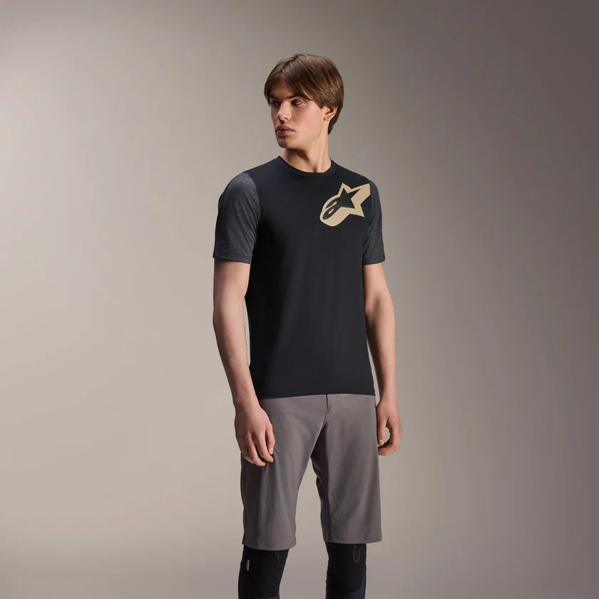 Maillot ALPINESTARS A-DURA LIPAN Manches Courtes Noir