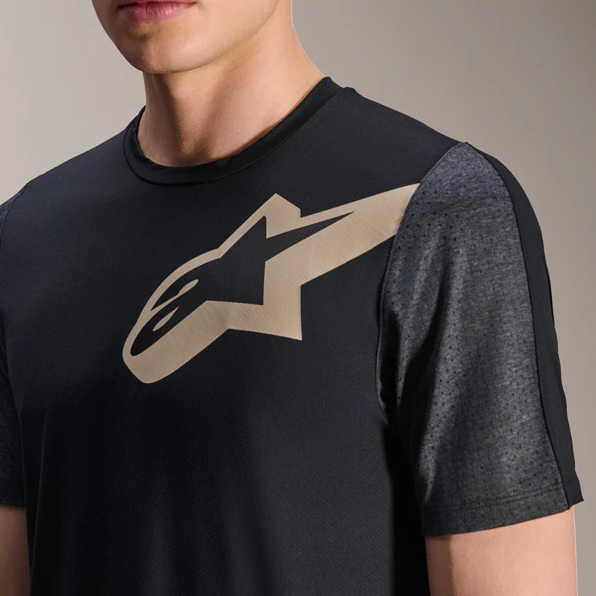 Maillot ALPINESTARS A-DURA LIPAN Manches Courtes Noir