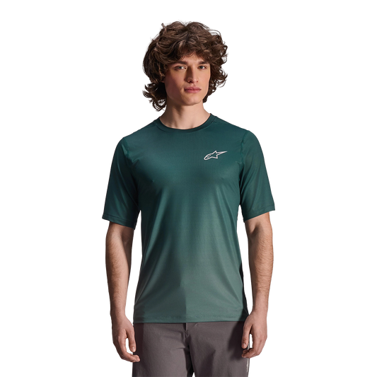 Maillot ALPINESTARS A-DURA RISE Manches Courtes Vert