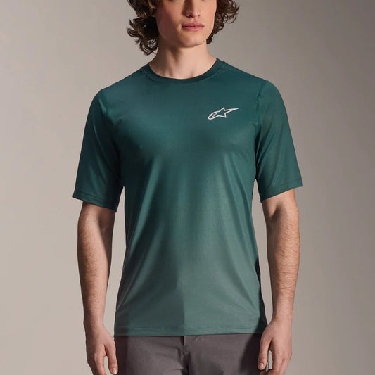Maillot ALPINESTARS A-DURA RISE Manches Courtes Vert