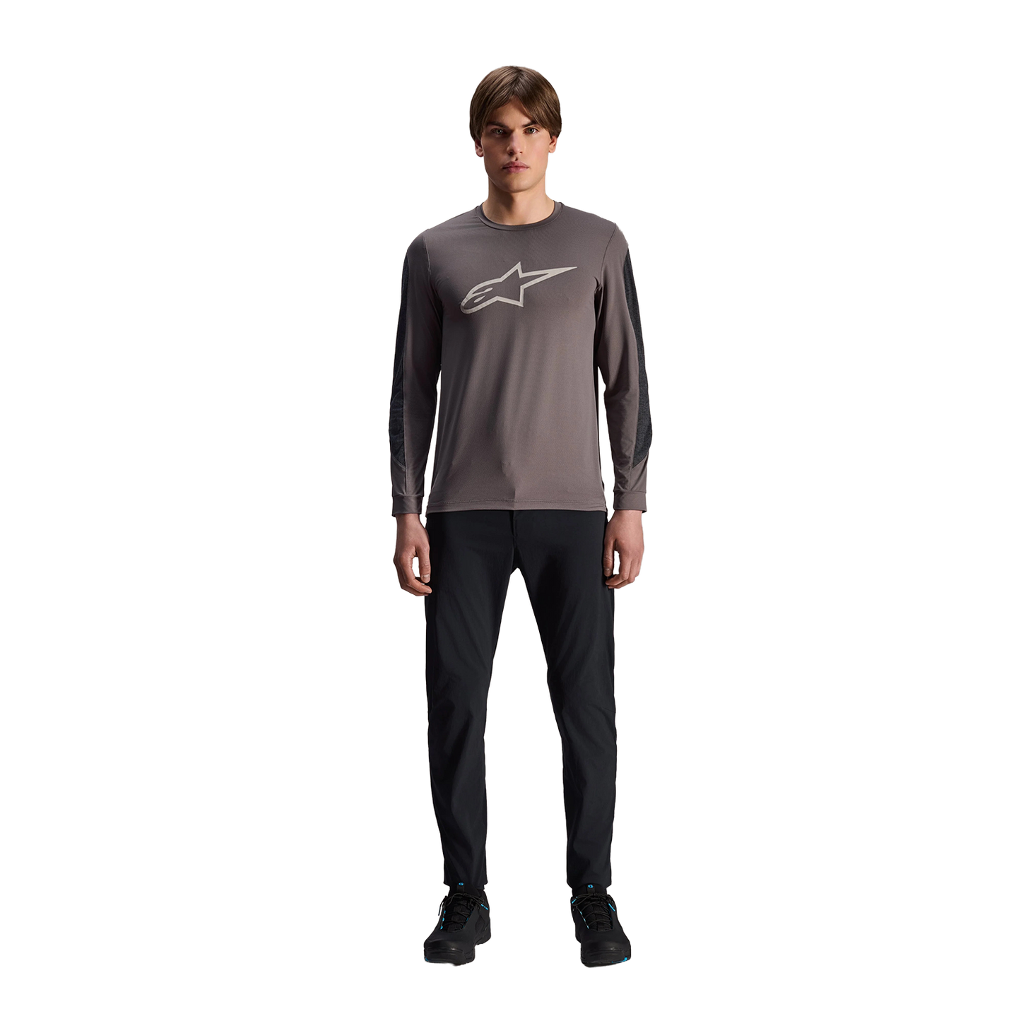 Maillot ALPINESTARS A-DURA INSET ASTAR Manches Longues Gris