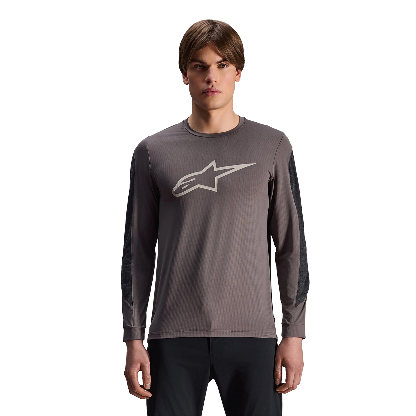 Maillot ALPINESTARS A-DURA INSET ASTAR Manches Longues Gris
