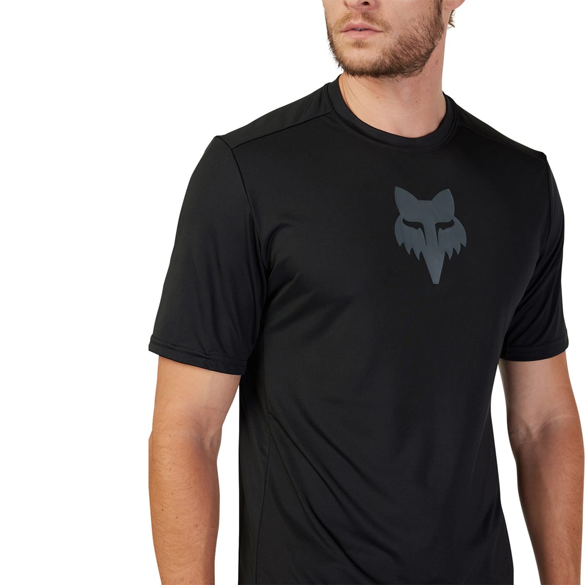 Maillot FOX RANGER LAB HEAD Manches Courtes Noir