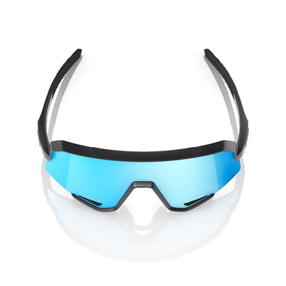 Lunettes 100%  SLENDALE Noir Matt Hipper Mirror Bleu