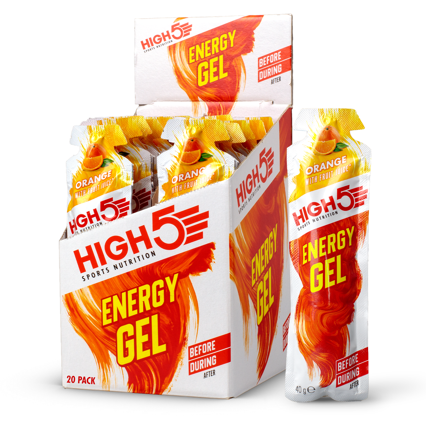 Gel Énergétique HIGH5 ENERGY GEL (40g) Orange