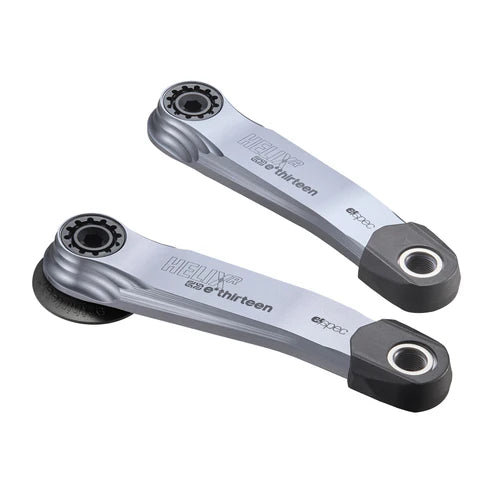 Manivelles VAE E.THIRTEEN E-SPEC HELIX RACE ALLOY pour Bosch SX / Brose S Mag / TQ HPR50 / DJI Avinox Argent