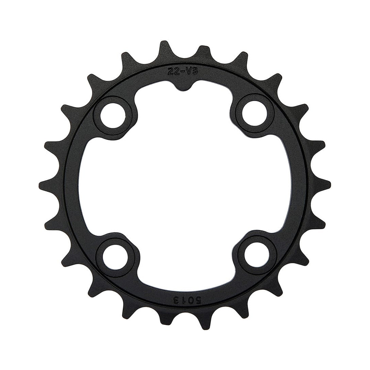 Plateau Intérieur TRUVATIV MTB V3 8/9V 4 Trous 64mm — vue du plateau sur fond blanc