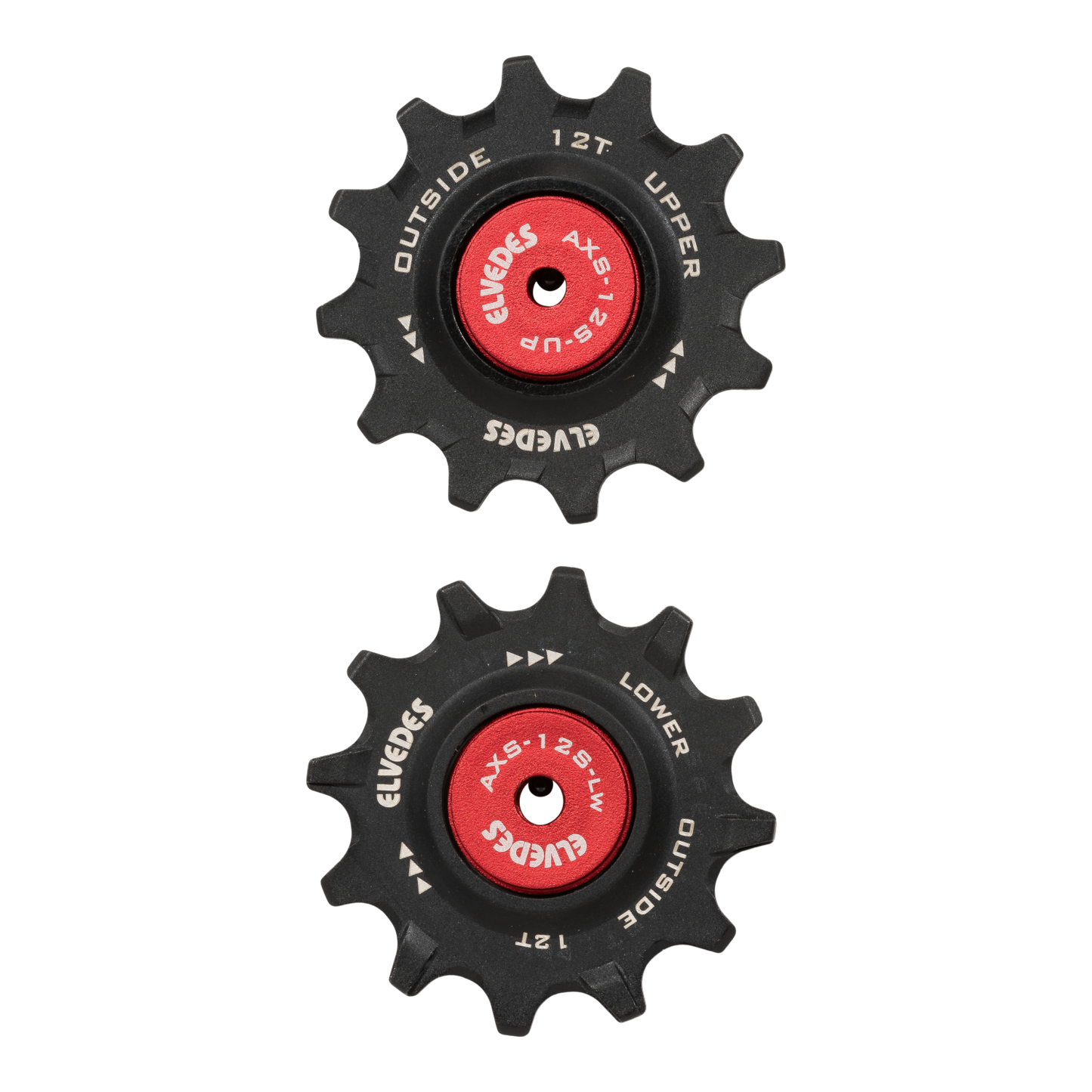 Galets de Dérailleur ELVEDES 12 Dents Sram Red/Force AXS 12V Roulements Céramiques NW