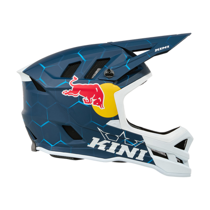 Casque VTT O'NEAL DHC KINI RED BULL 1.0 Blanc/Bleu